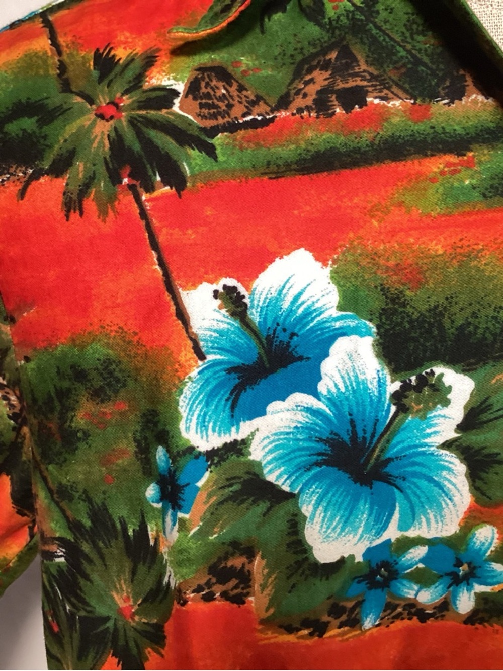 Vintage Hukilau Fashions Honolulu Men's Tropical Floral Hawaiian Camp Shirt - Picture 3 of 12